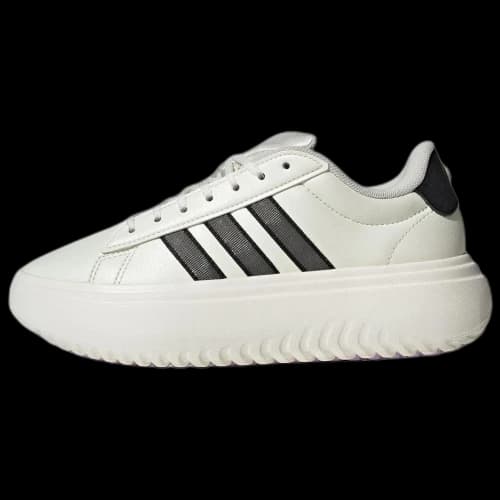 Adidas GRAND COURT PLATFORM Low top Tennis Shoes Women's White Black