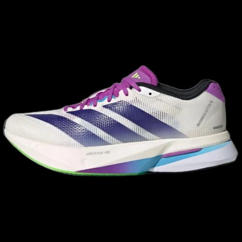 Adidas Adizero Boston 13 Lightstrike Pro,Lighttraxion Marathon Racing Running Shoes Women's White Purple
