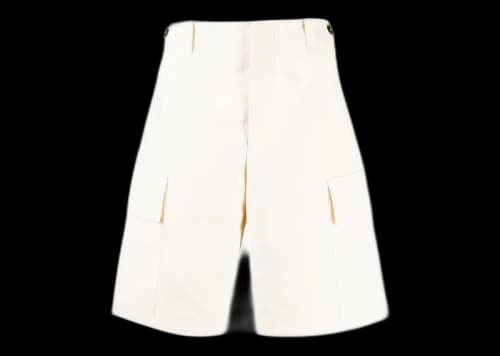 Jil Sander Knee Length Cargo Shorts Ecru