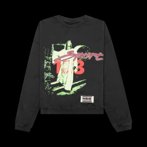 RIVINGTON roi Rebis Jesus Sport Crewneck 'Vintage Black'