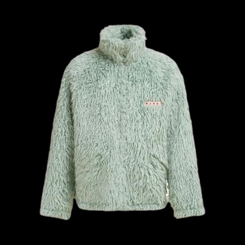 Marni Shaggy Jackets 'Light Blue'