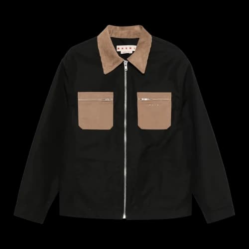 Marni Contrast Pocket Utility Jacket 'Black'
