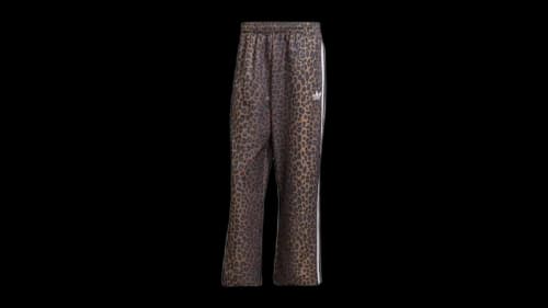 adidas Firebird Loose Leopard Track Pants Bronze Strata