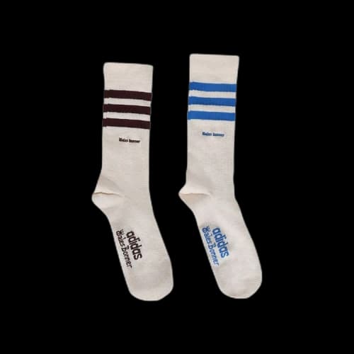 adidas 3-Stripes Socks 'Chalk White/Chalk White'