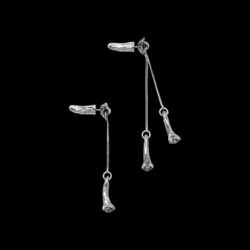 Lemaire Clove Pendant Earrings 'Silver'