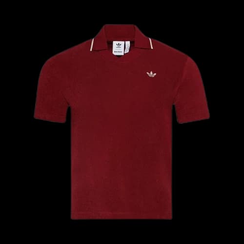 adidas x Wales Bonner Polo Shirt 'Collegiate Burgundy'