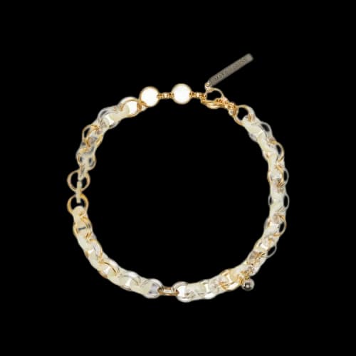Marine Serre Nacre Disks Collier 'Gold'
