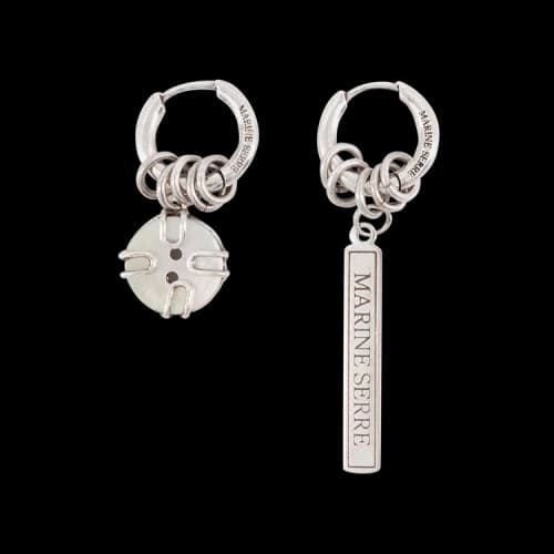 Marine Serre Elixir Gothic Earrings 'Silver'