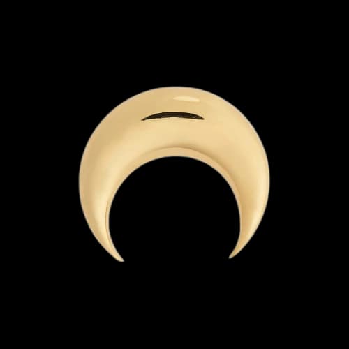 Marine Serre Moon Earring 35mm 'Gold'