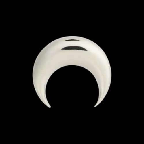 Marine Serre Moon Earring 35mm 'Silver'