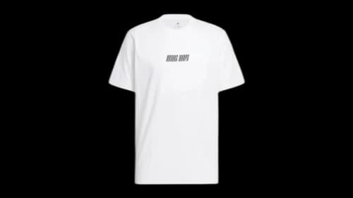 adidas Hoops Graphic Tee White Black