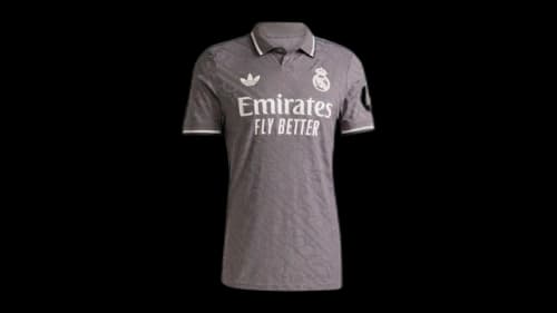 adidas Real Madrid 24/25 Third Jersey Charcoal/Charcoal