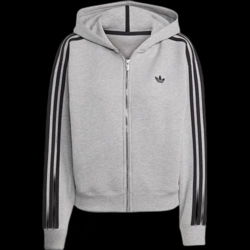 Adidas Originals three-stripe zip-up hoodie