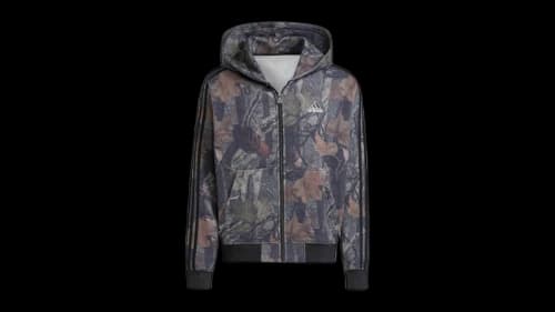 adidas Camo Hooded Full-Zip Black