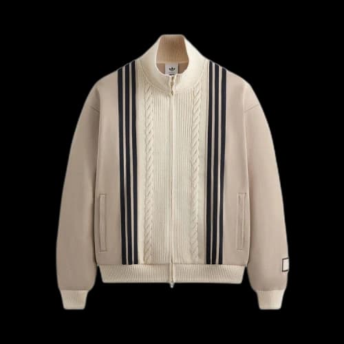 Kith x adidas Football Track Suit Top Beige