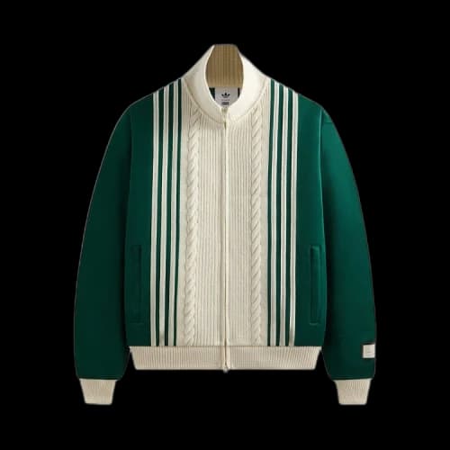 Kith x adidas Football Track Suit Top Green