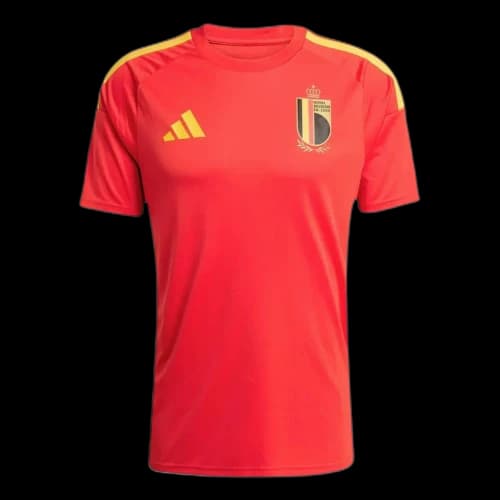 adidas Belgium 26 Home Fan Jersey Asia Sizing 'Red Bold Gold'