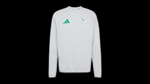 adidas Algeria Tiro Tech Crew Sweatshirt Team Light Grey