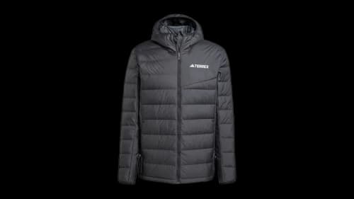 adidas Terrex Multi Light Down Climawarm Hooded Jacket Black