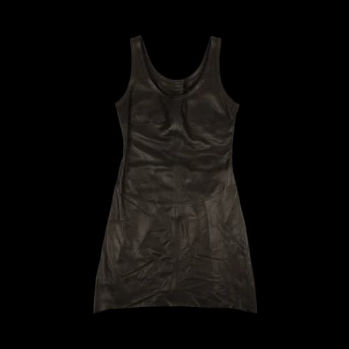 Helmut Lang Leather Tank Dress 'Black'