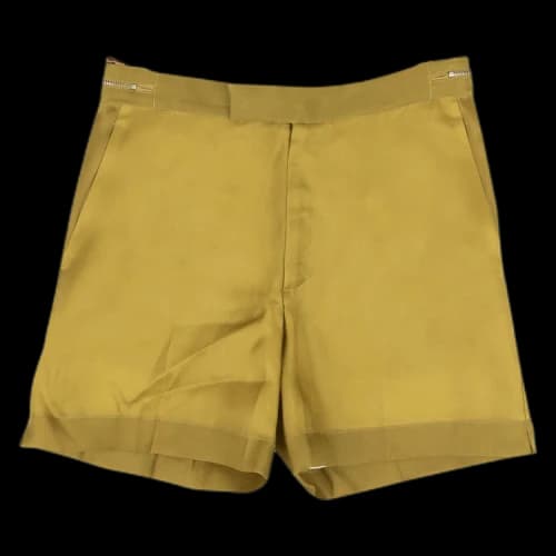 Helmut Lang Organza Silk Shorts 'Green'