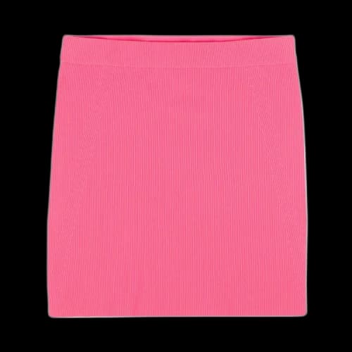 Helmut Lang Ribbed Mini Skirt 'Pink'