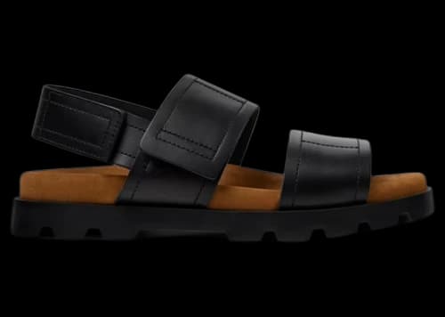 Camper Brutus Sandals Black Leather