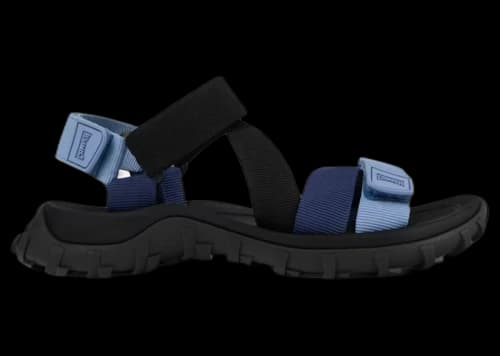 Camper Drift Trail Recycled PET Sandal Black Blue