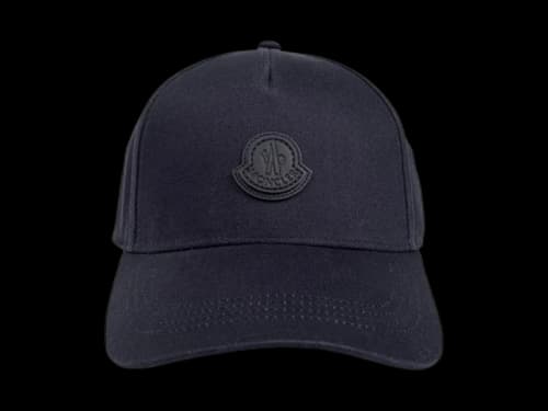 Moncler Logo Patch Baseball Cap Navy