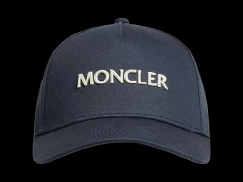 Moncler Logo Embroidered Baseball Cap Navy