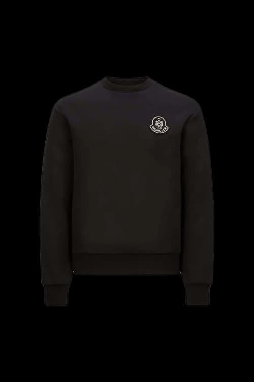 Moncler Year of the Snake Patch Neoprene Sweatshirt Black