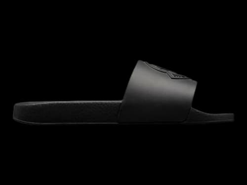 Moncler Basile Logo Slides Black