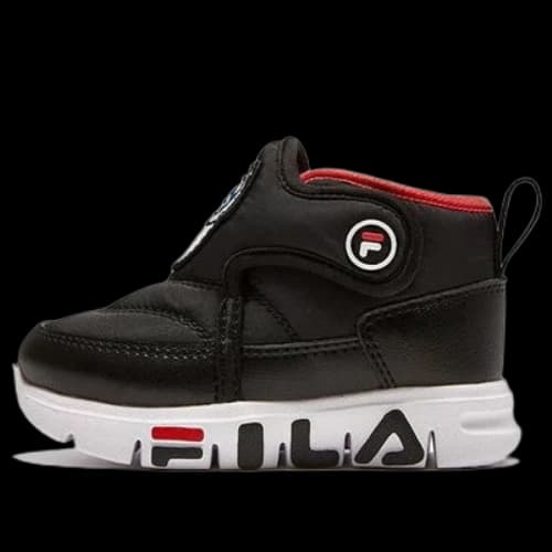(TD) FILA Casual Boots 'Black Red'