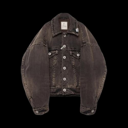 Maison Mihara Yasuhiro Puffer Denim Jacket 'Black'