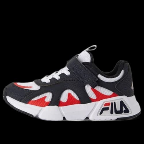 (PS) FILA RetroRunning Shoes Black/WhiteRed