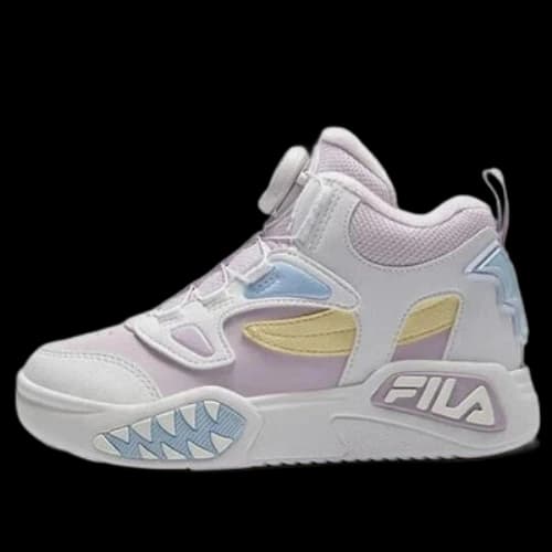 (PS) FILA Lifestyle High-Top Basketball Shoes 'White Pink Blue'