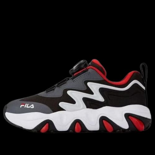 (PS) FILA Essential Casual Sneakers 'Grey Black Red'