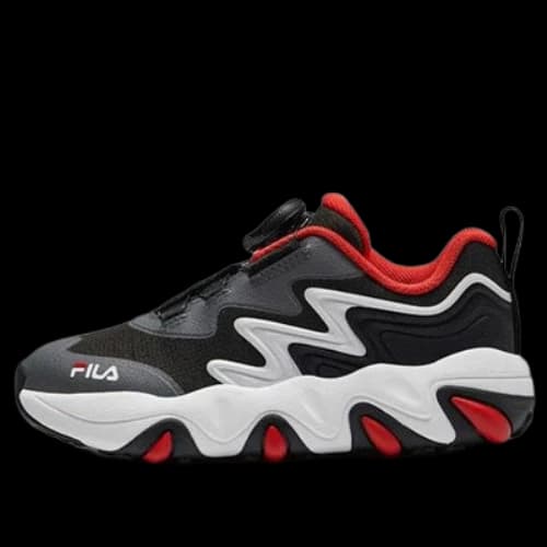 (PS) FILA Essential Casual Sneakers 'Black Grey Red'