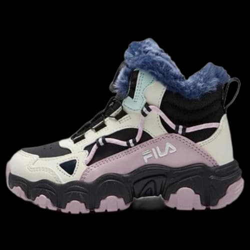 (GS) FILA High Top Shoes 'Black White Pink'