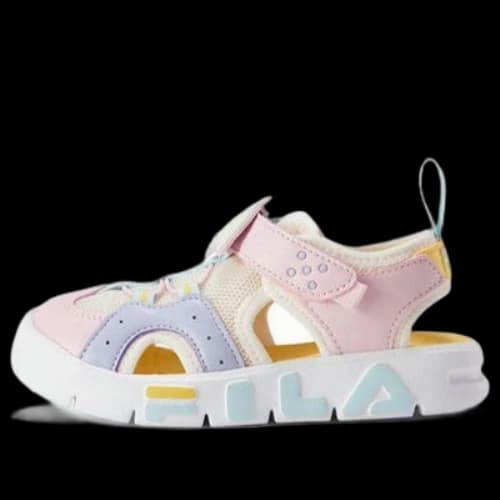(TD) FILA Logo Sandals 'Pink'