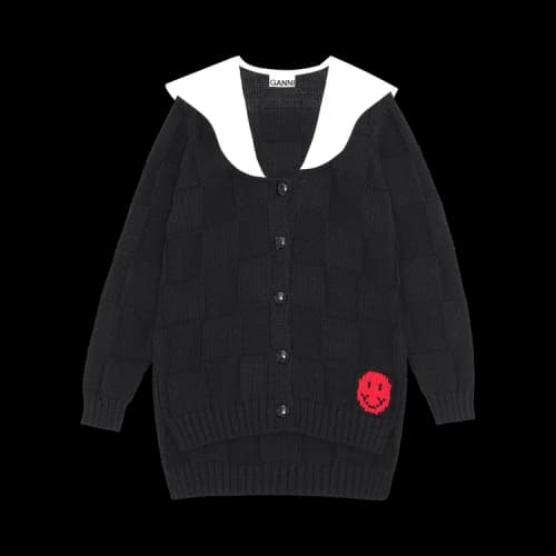 GANNI Cotton Rope Knit 'Black'