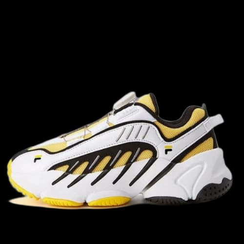 (GS) FILA Vintage LowTop Sneakers 'White Yellow Black'