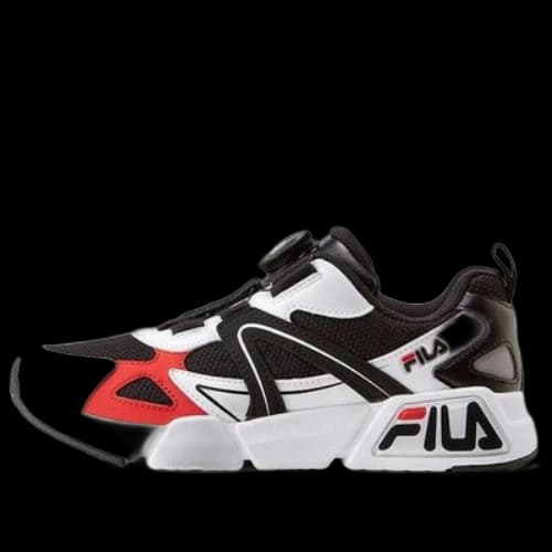 (GS) FILA Retro Sport Shoes 'Black White Red'
