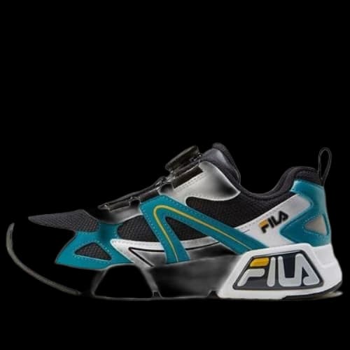 (GS) FILA Retro Sport Shoes 'Black White Blue'