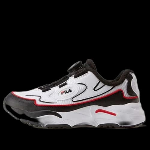 (GS) FILA Classic Retro Runner 'White Black Red'
