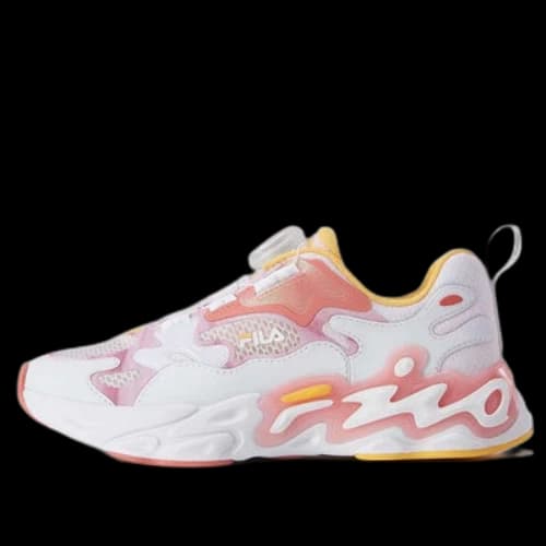 (GS) FILA Fashion Running Sneakers 'White Pink'