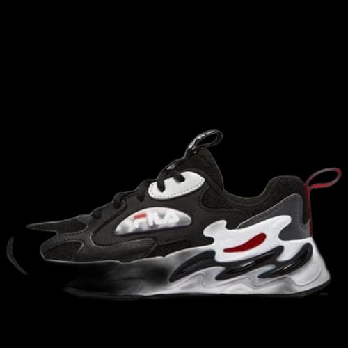 (GS) FILA Retro Shoes 'Black White'
