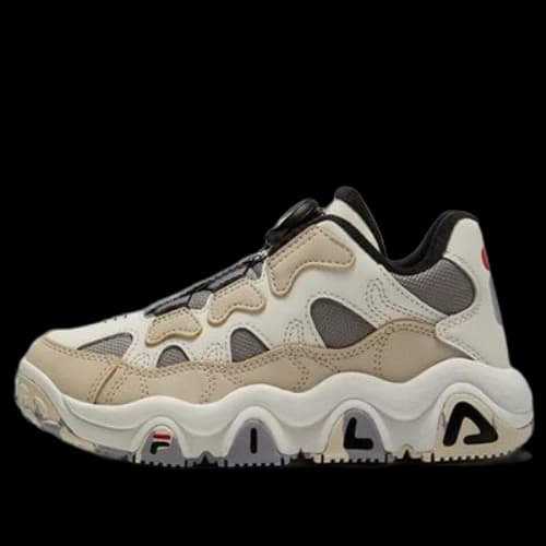 (GS) FILA Athletic Basketball Shoes 'White Tan Black'