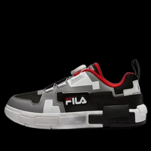 (GS) FILA Fashion Brick Skate Shoes 'White Grey Black'