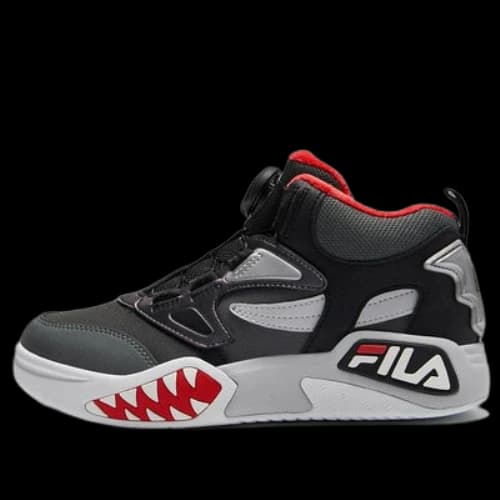 (GS) FILA FUSION Desperado Vintage Shoes 'Black Grey Red'